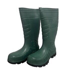 Men’s PU Work Boots Waterproof Oil Resistant EH Rated Lightweight Safety Shoes